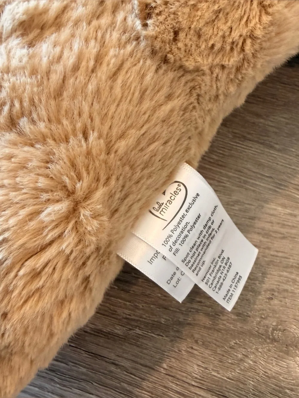 Little Miracles dog pillow